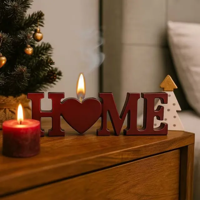 Velik silikonski kalup za sveče in mila HOME